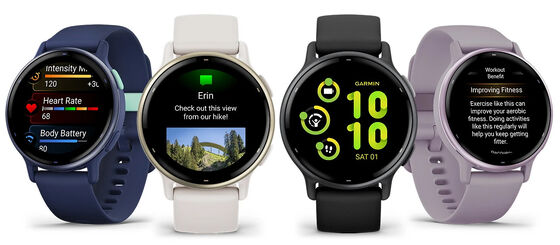 Garmin iVivoactive 5 Femmes Hommes Smartwatch Silicone